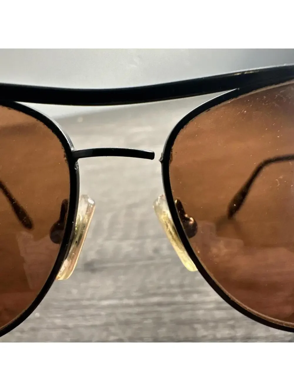 Serengeti Sunglasses Black FRAMES ONLY 6407 Made in Japan DAMAGED READ